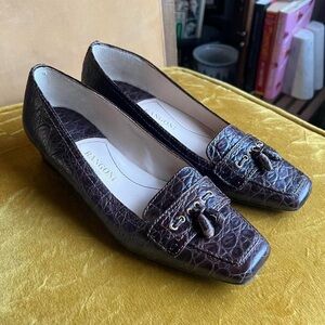 Vintage Rangoni Firenze Croc Embossed Heels